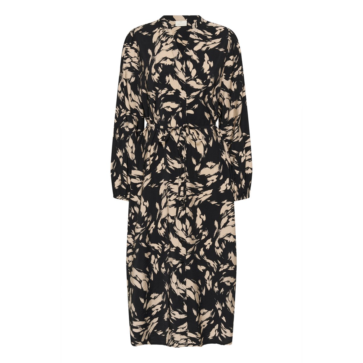 Robe noir blakc gray graphic, KAFFE