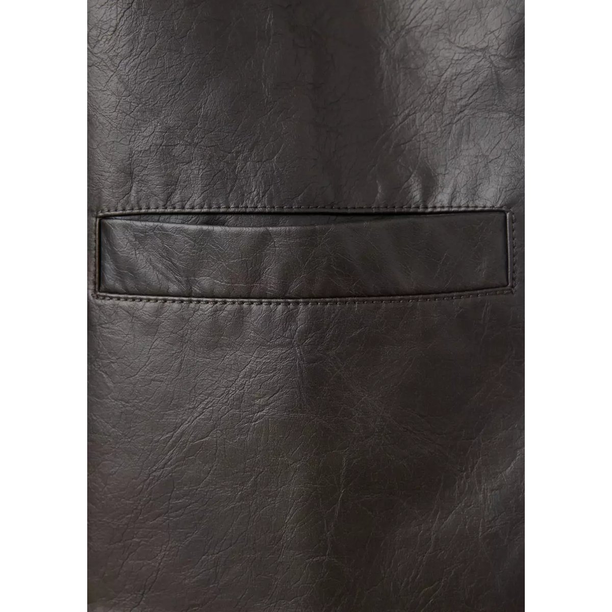 Veste similicuir boutons marron, MANGO TEEN