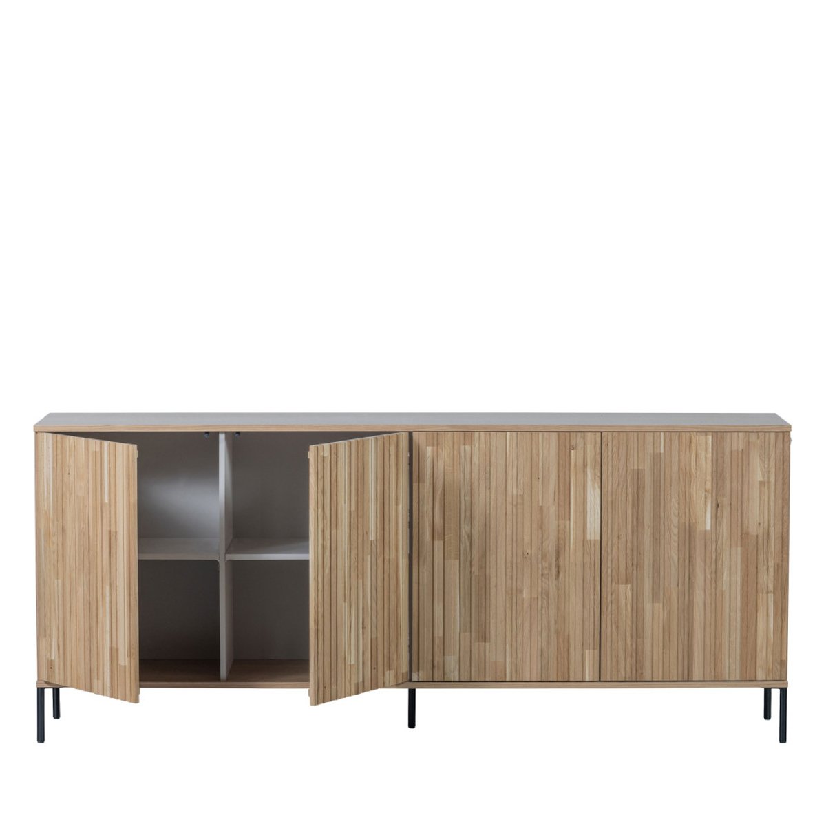Buffet en bois de frêne - GRAVURE bois clair, WOOOD