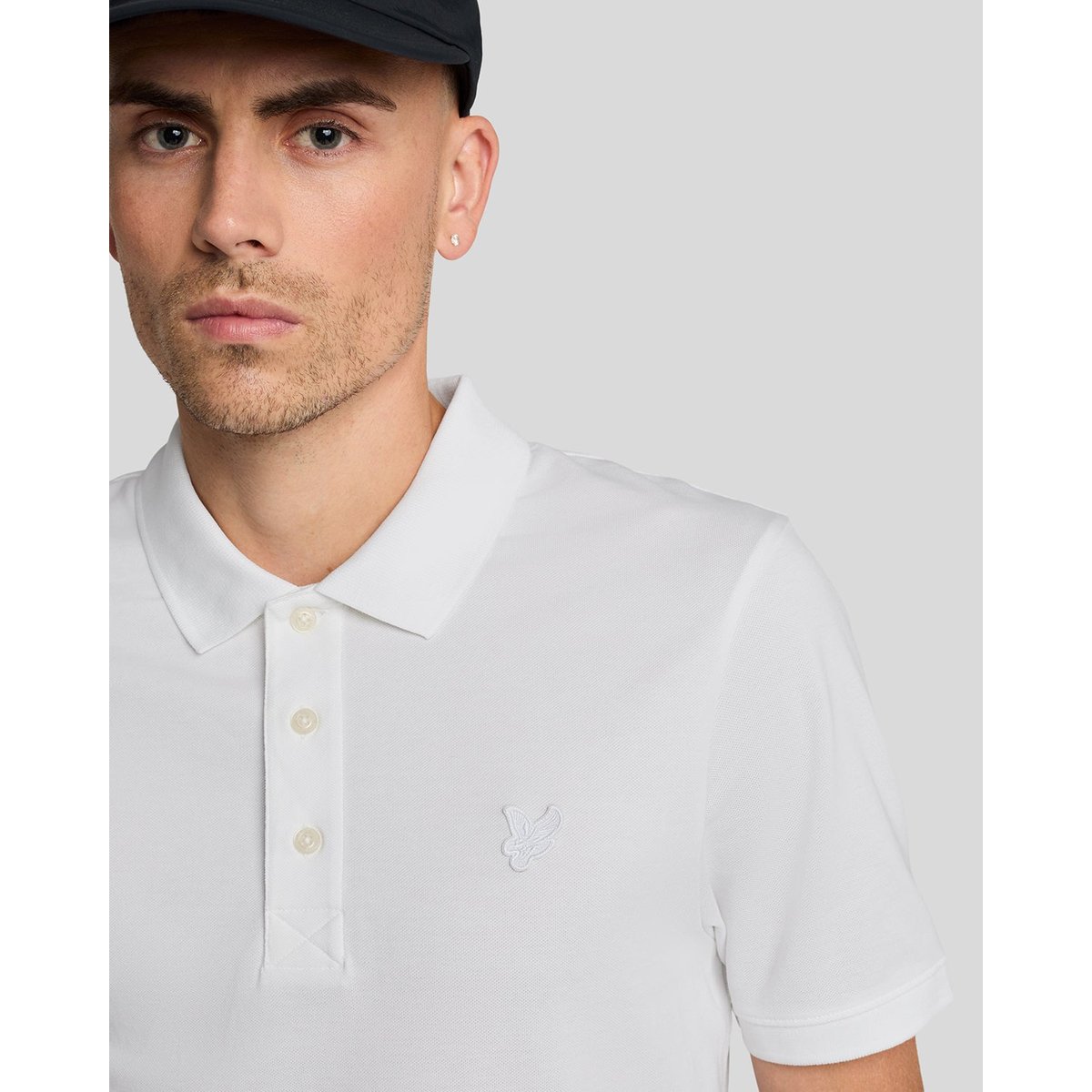 Polo stretch blanc, LYLE & SCOTT