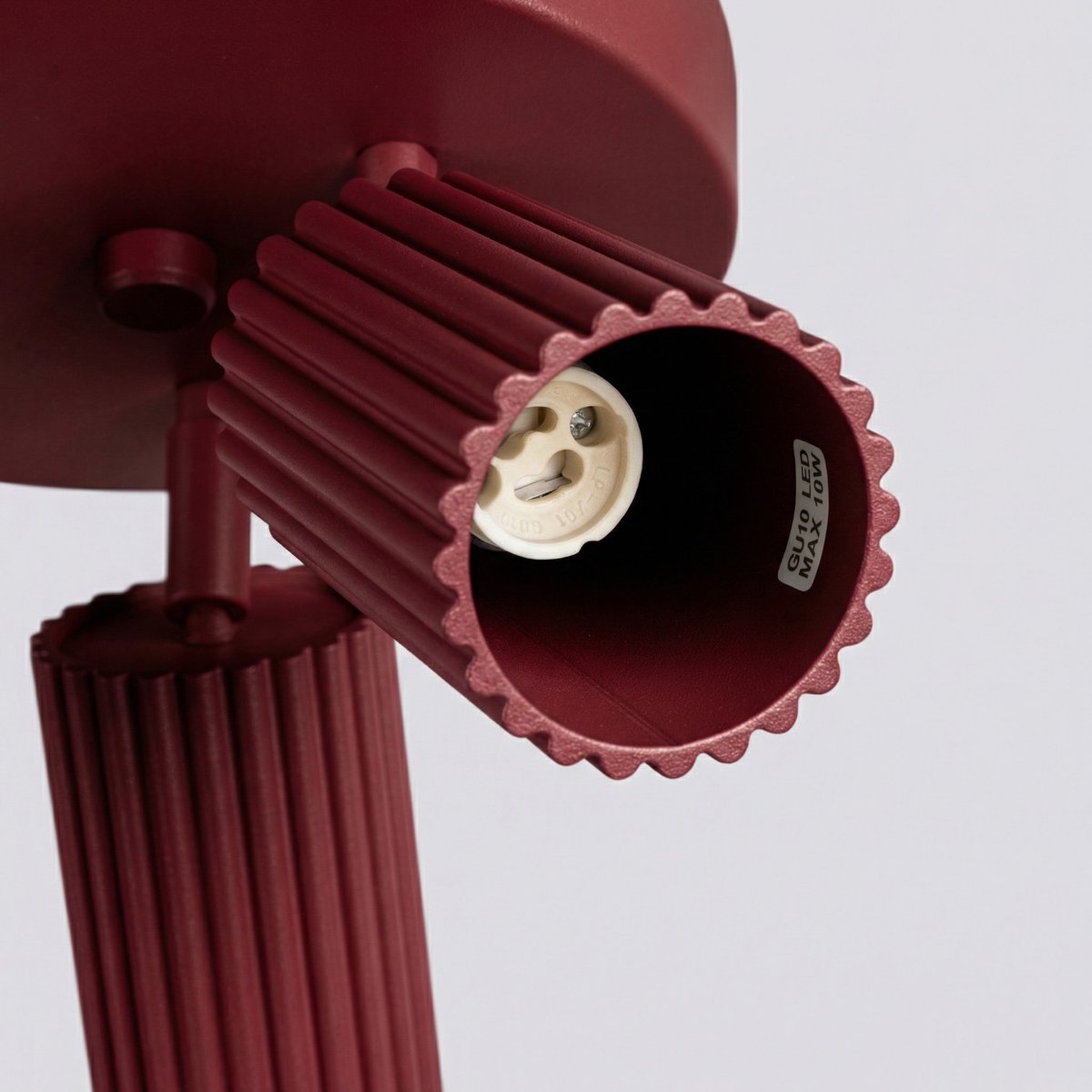 Plafonnier Aluminium Bordeaux GU10 3 KARBON bordeaux, EDEN