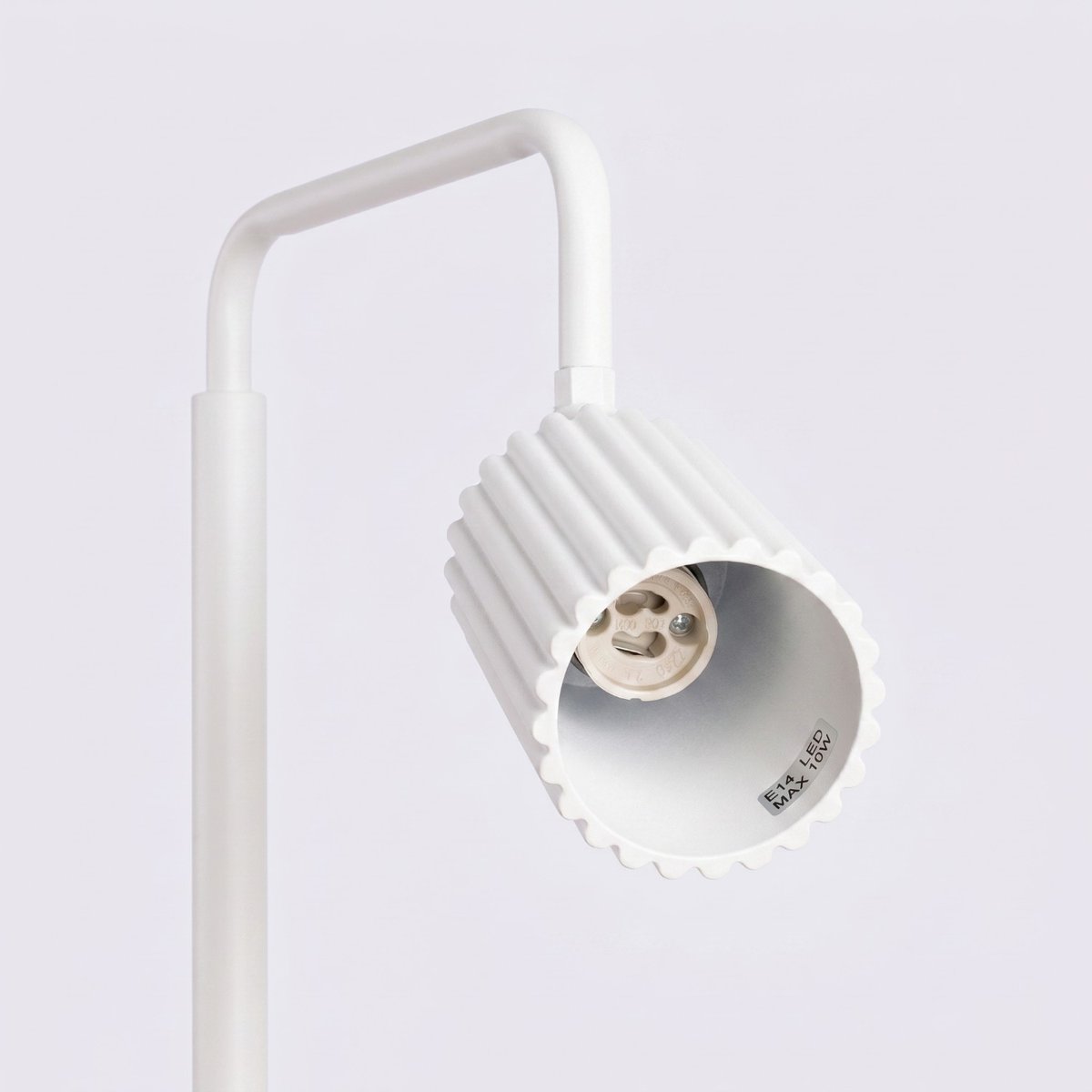 Lampadaire Aluminium Blanc GU10 1 KARBON blanc, EDEN