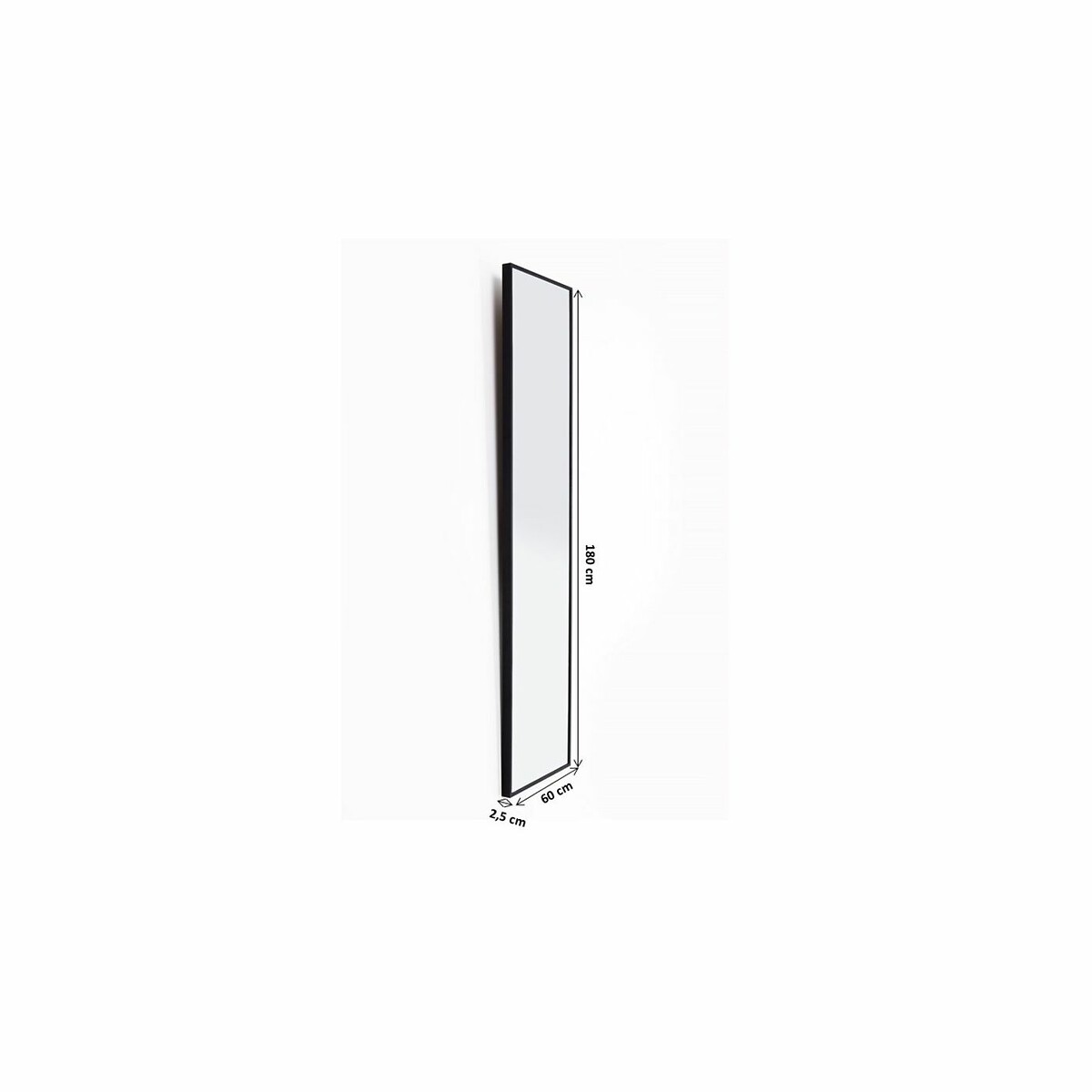 Miroir Bella 180x60cm noir, KARE DESIGN