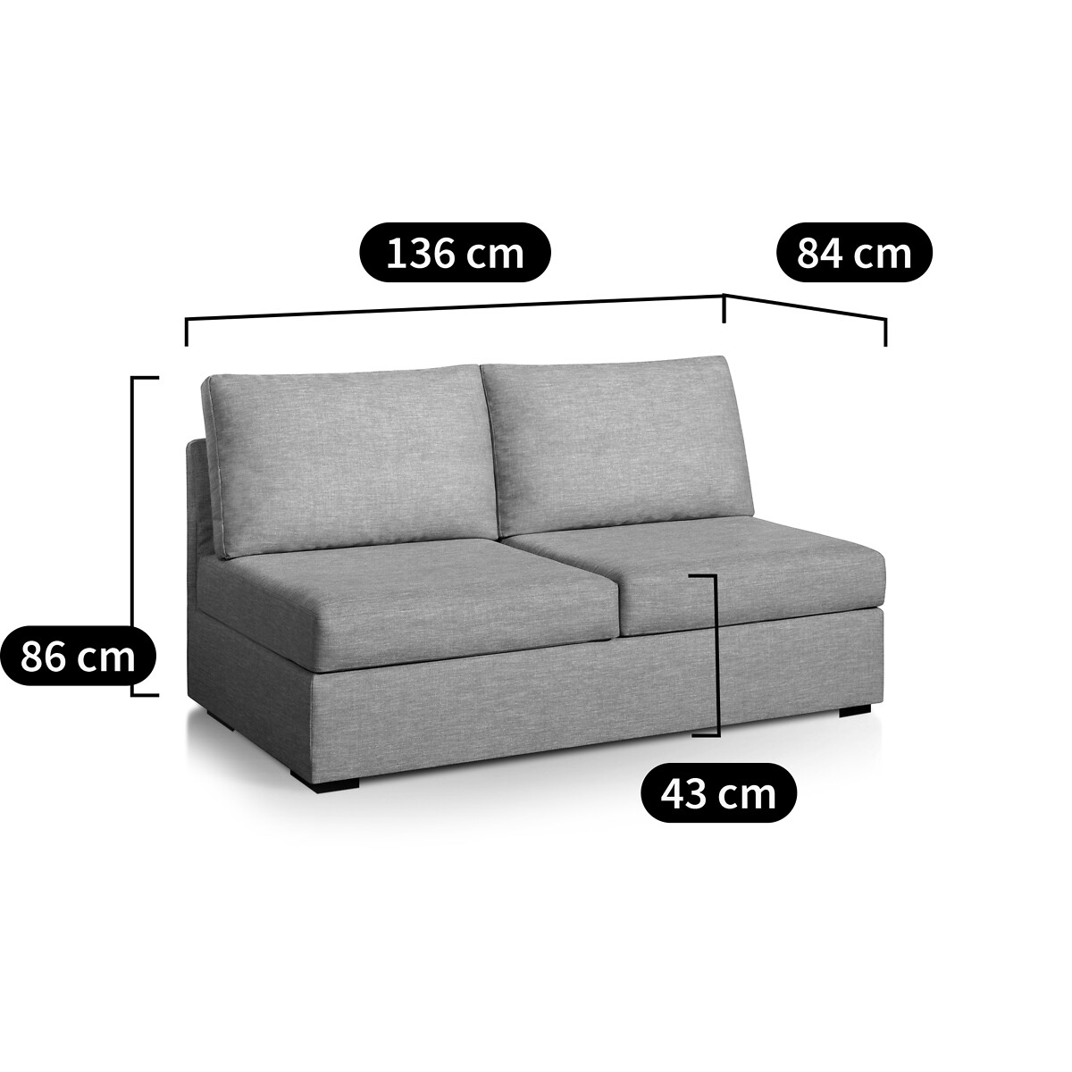 Divano Robin, chiné, comfort superiore blu pavone, SO'HOME