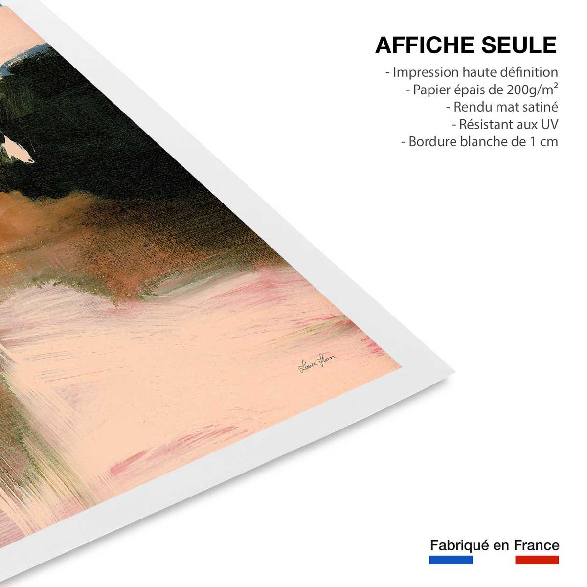 Affiche Texture brossée affiche seule, HEXOA