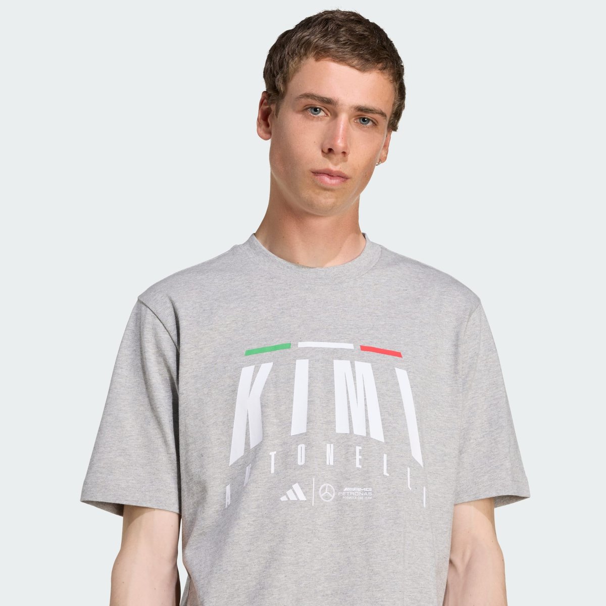 T-Shirt Kimi Antonelli Mercedes - Amg Petronas Formula One Team T-Shirt Kimi Antonelli Mercedes - Amg Petronas Formula One Team medium grey heather, adidas Performance
