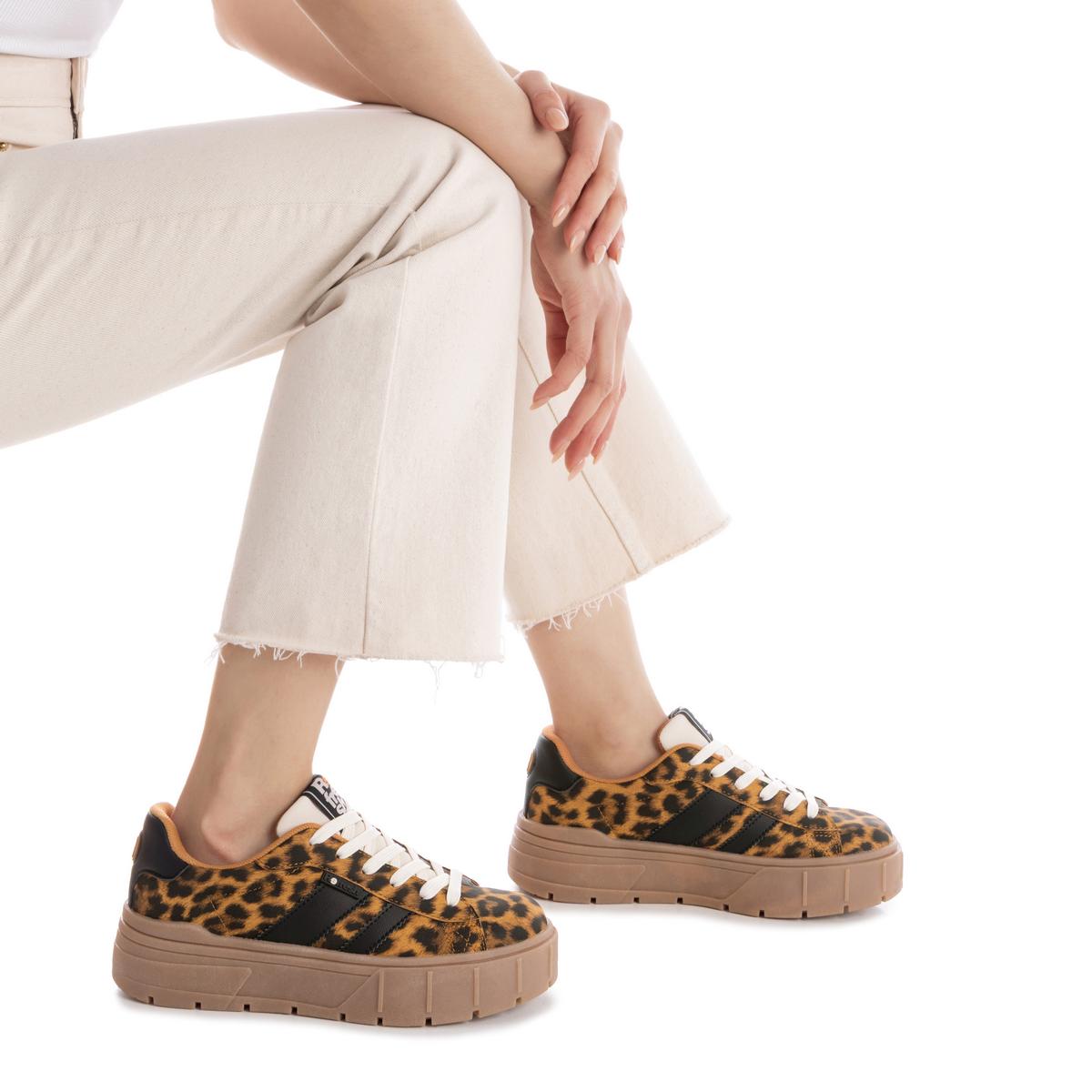Baskets Plaine Lacets camel, REFRESH