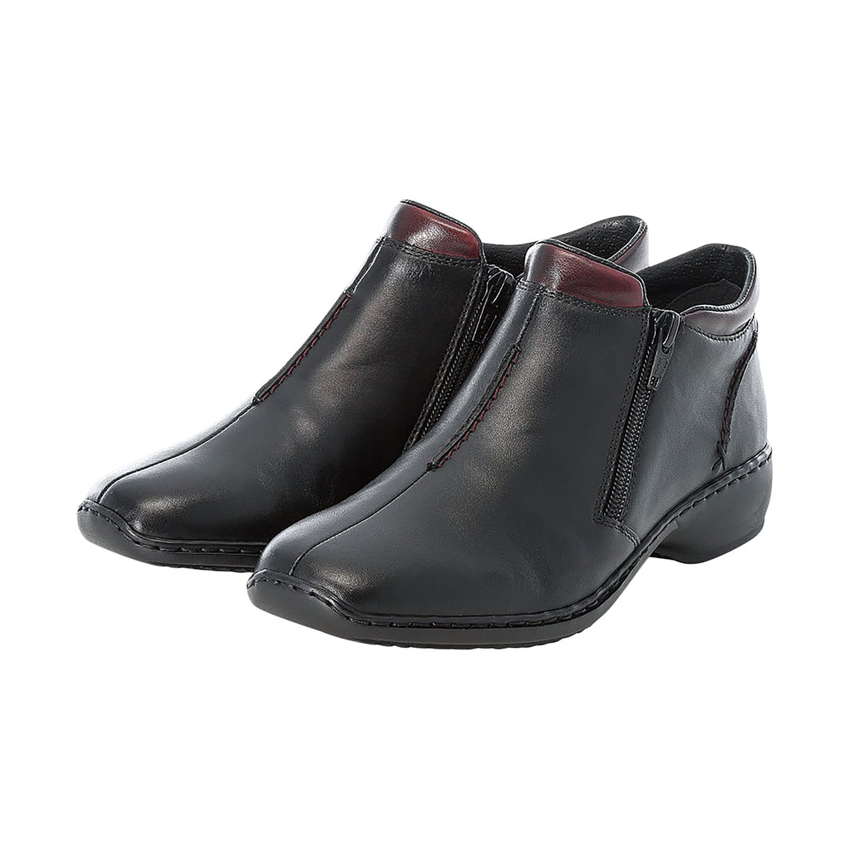 Bottine Cuir Rgd black, RIEKER