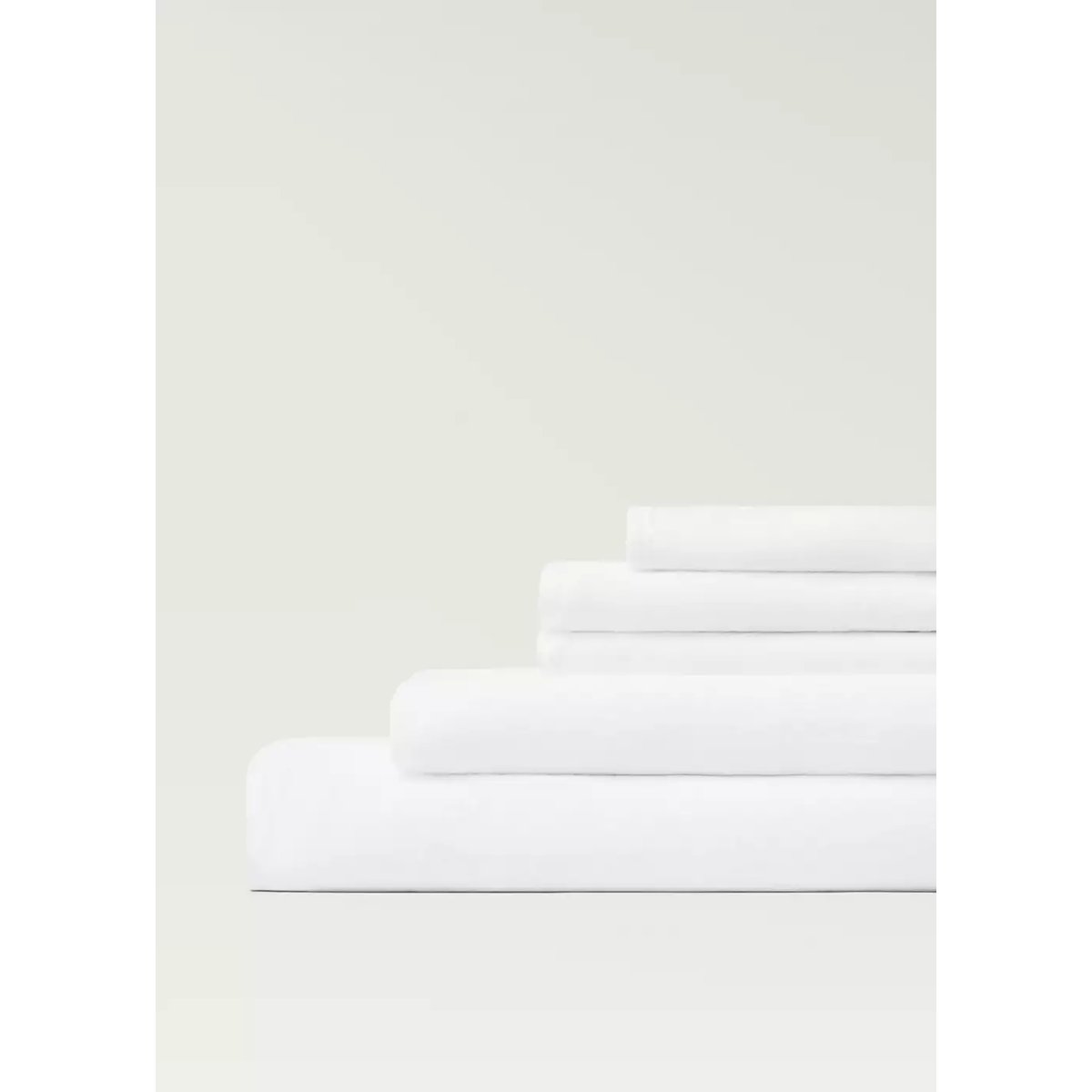 Drap-housse lin lavé lit 150 cm blanc, MANGO HOME