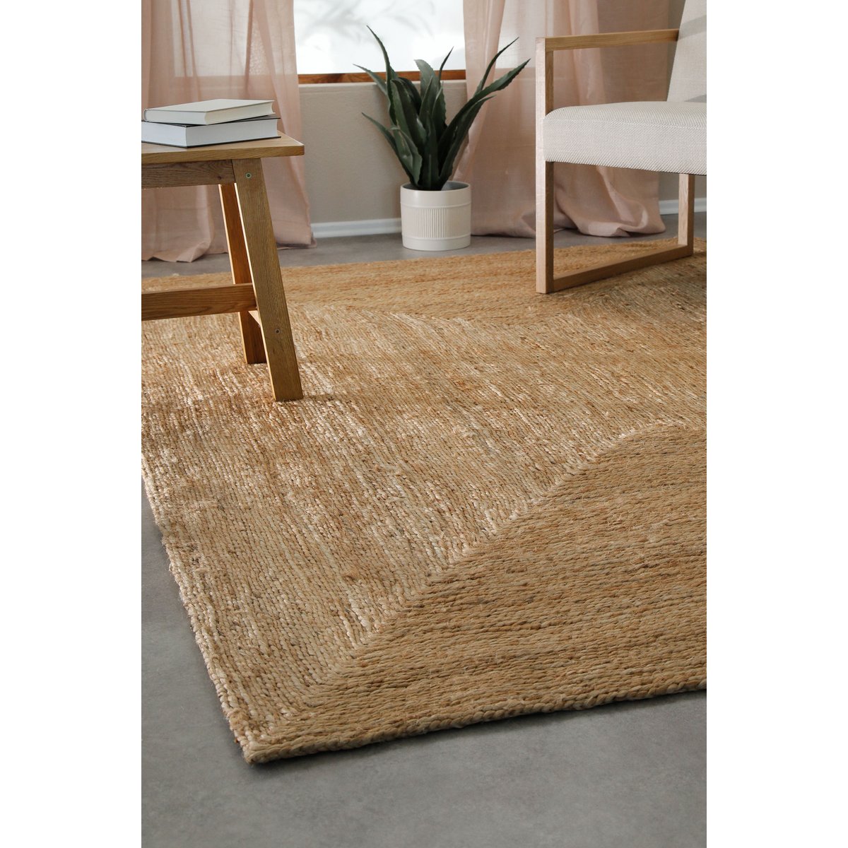 Tapis en jute premium, épais et durable ,  COLLINS naturel, WECON HOME