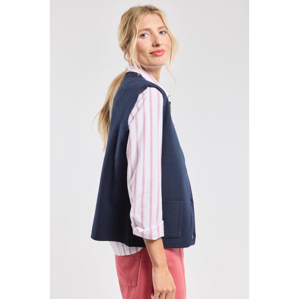 Gilet sans manche mecmor en coton seal, ARMOR-LUX