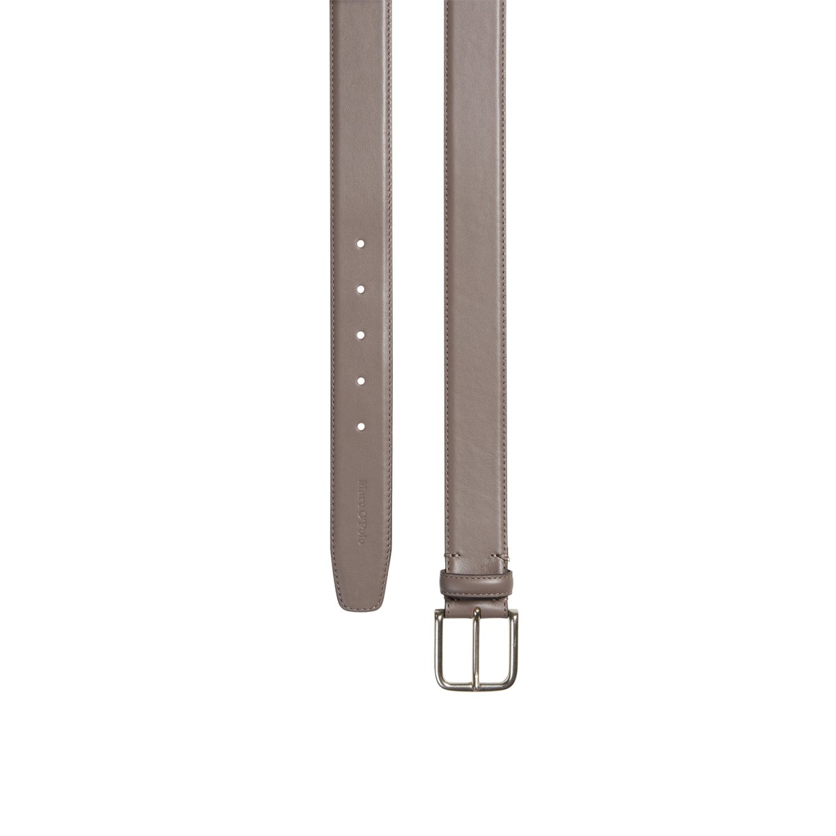 Ceinture en cuir de vache lisse marron, MARC O'POLO