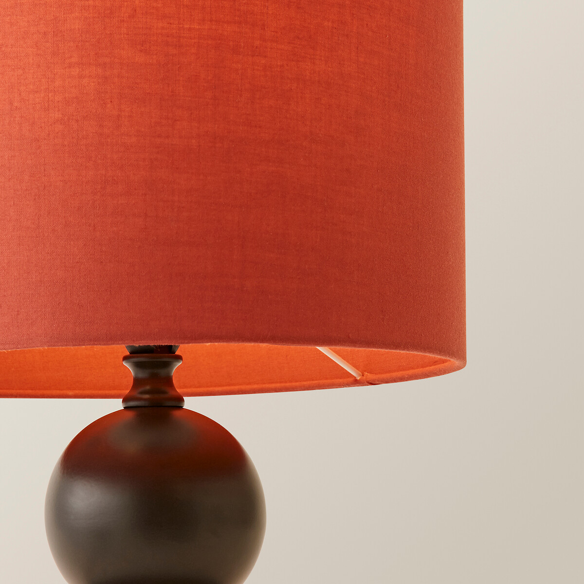 Andres Candlestick Table Lamp with Fabric Shade orange, SO'HOME