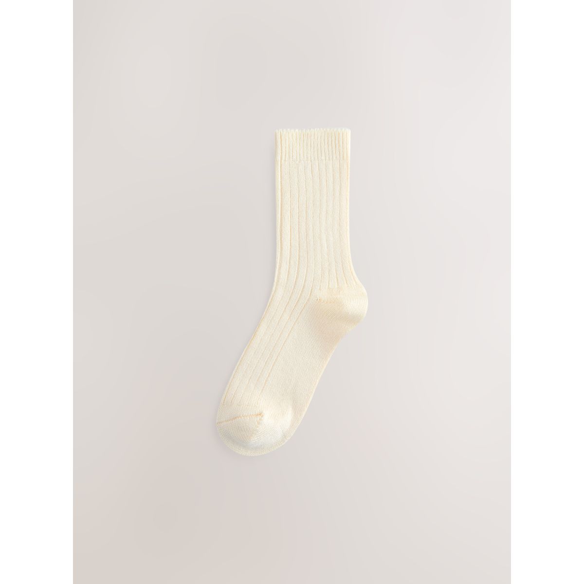 Socquettes côtelées et chaudes, 3 paires naturel, NEXT