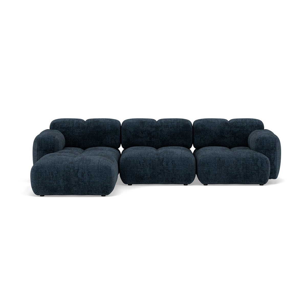 Canapé d'Angle réversible 4 places - GRACE bleu, BEST MOBILIER