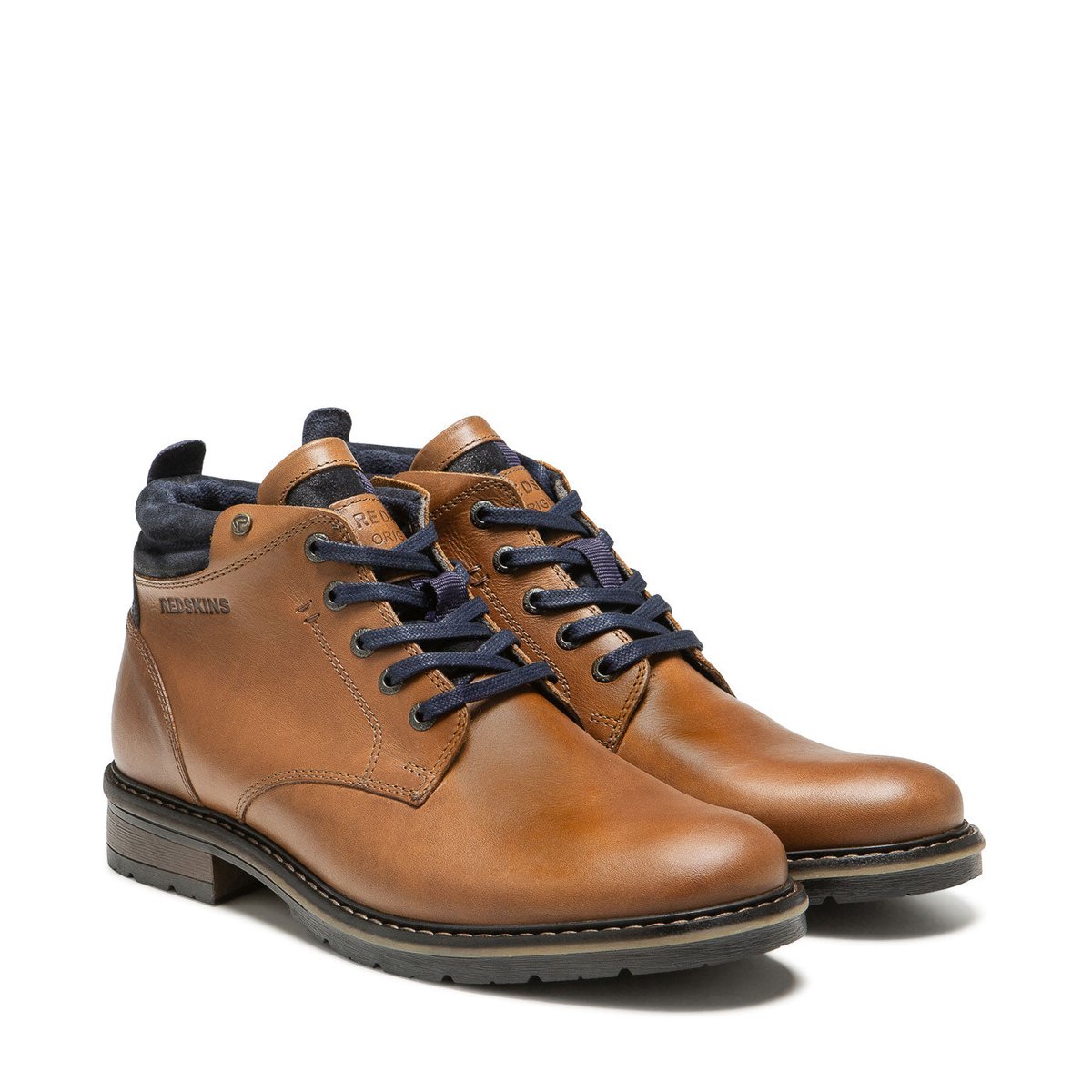 Boots EQUILIBRA Marron cognac+marine, REDSKINS