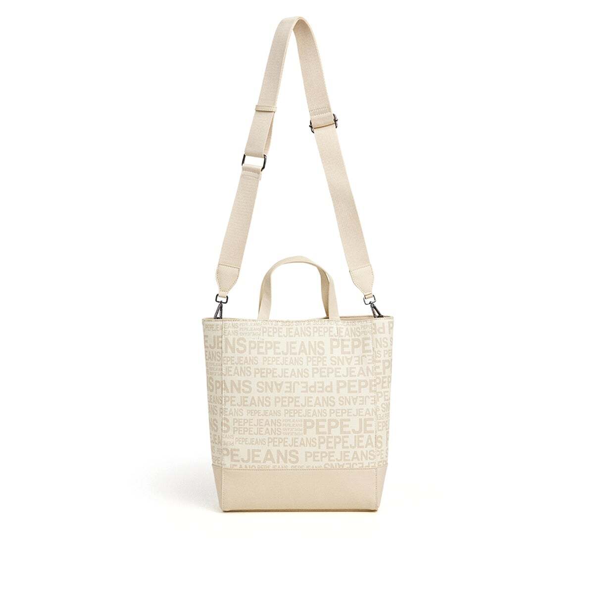 Sac Cabas Avec Logo blanc ivoire, PEPE JEANS
