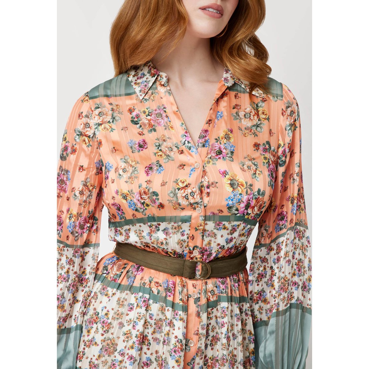 Mini Robe Imprimé Floral orange florale, GUESS