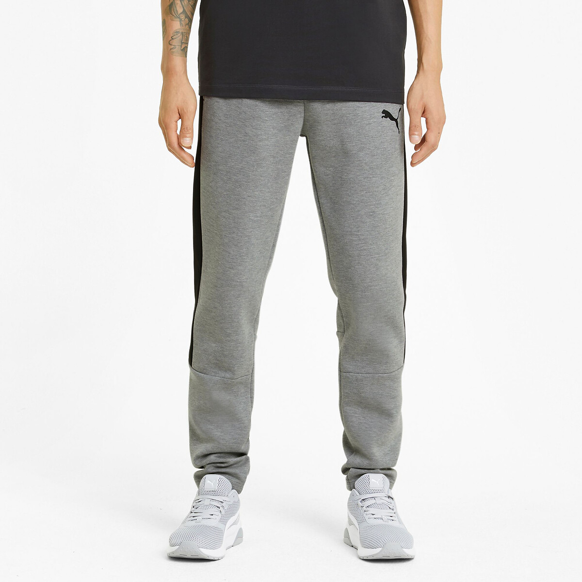 Pantalon de sport Evostripe gris chiné, PUMA