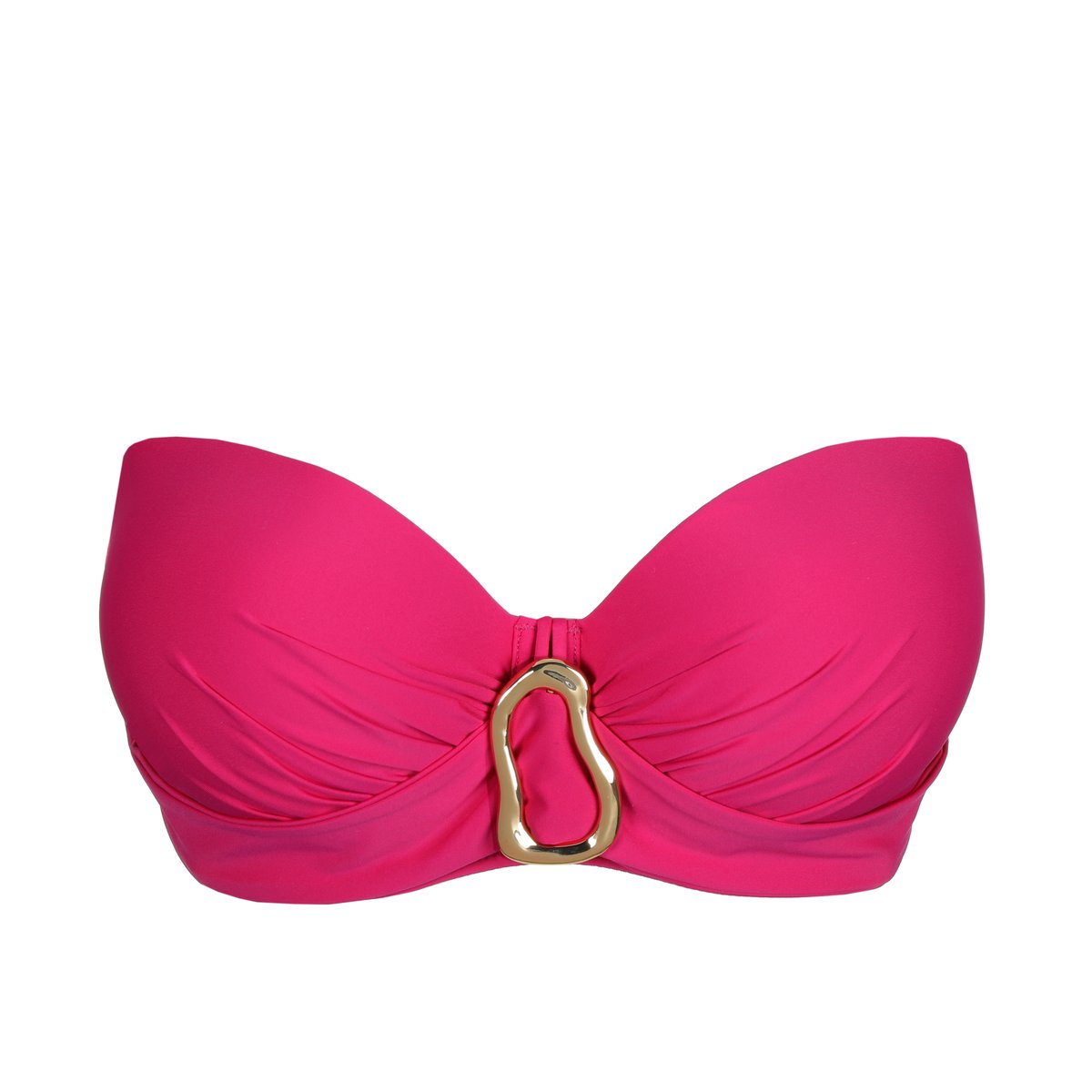 Haut de bikini bandeau rembourré UVITA violet - deep magenta, PRIMADONNA