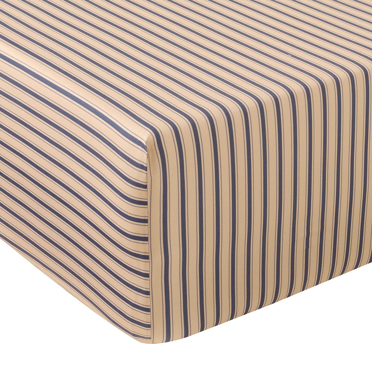 Drap Housse 4 CONTINENTS 4_continents_beige_bleu, ANNE DE SOLENE