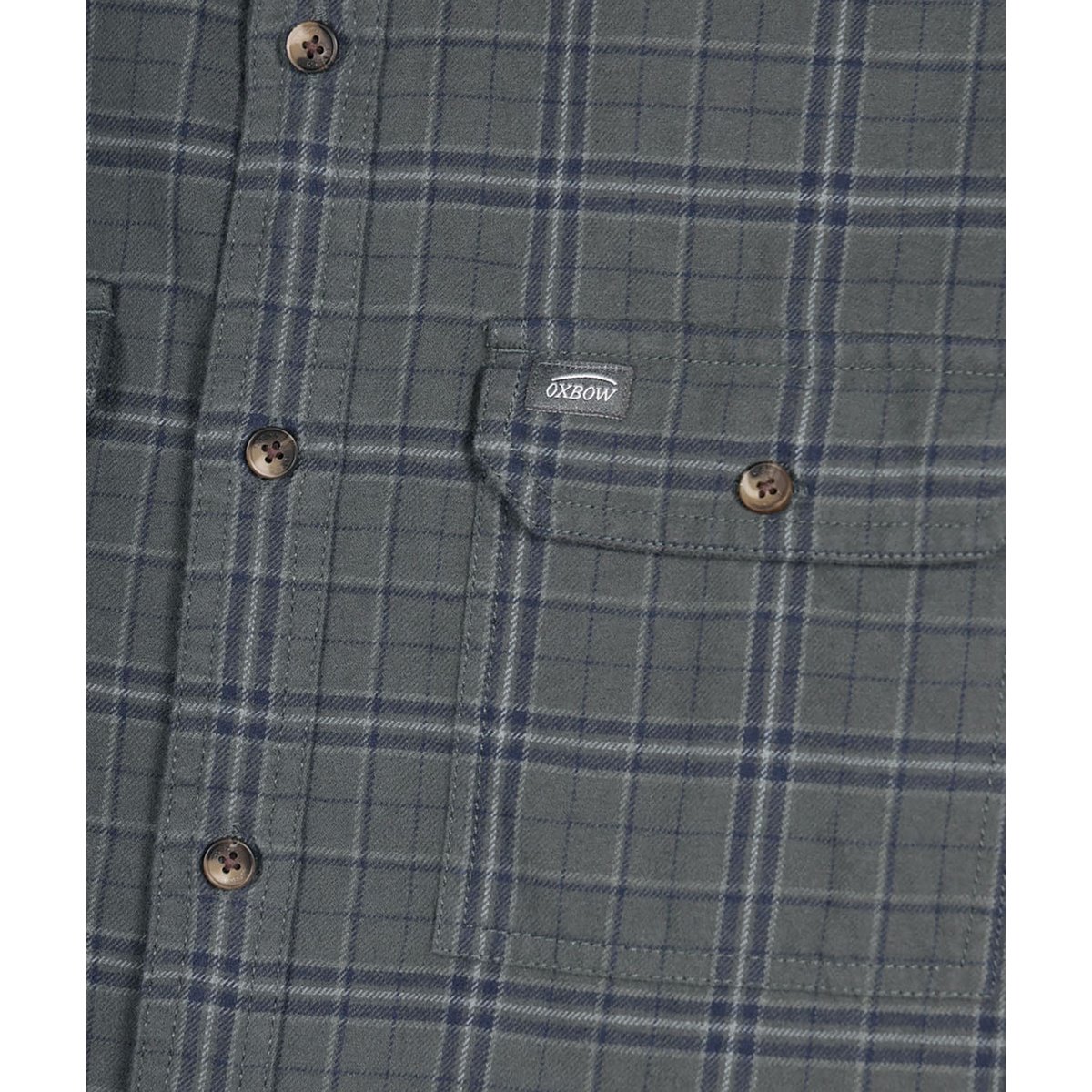 Chemise manches longues CLIFF pewter, OXBOW