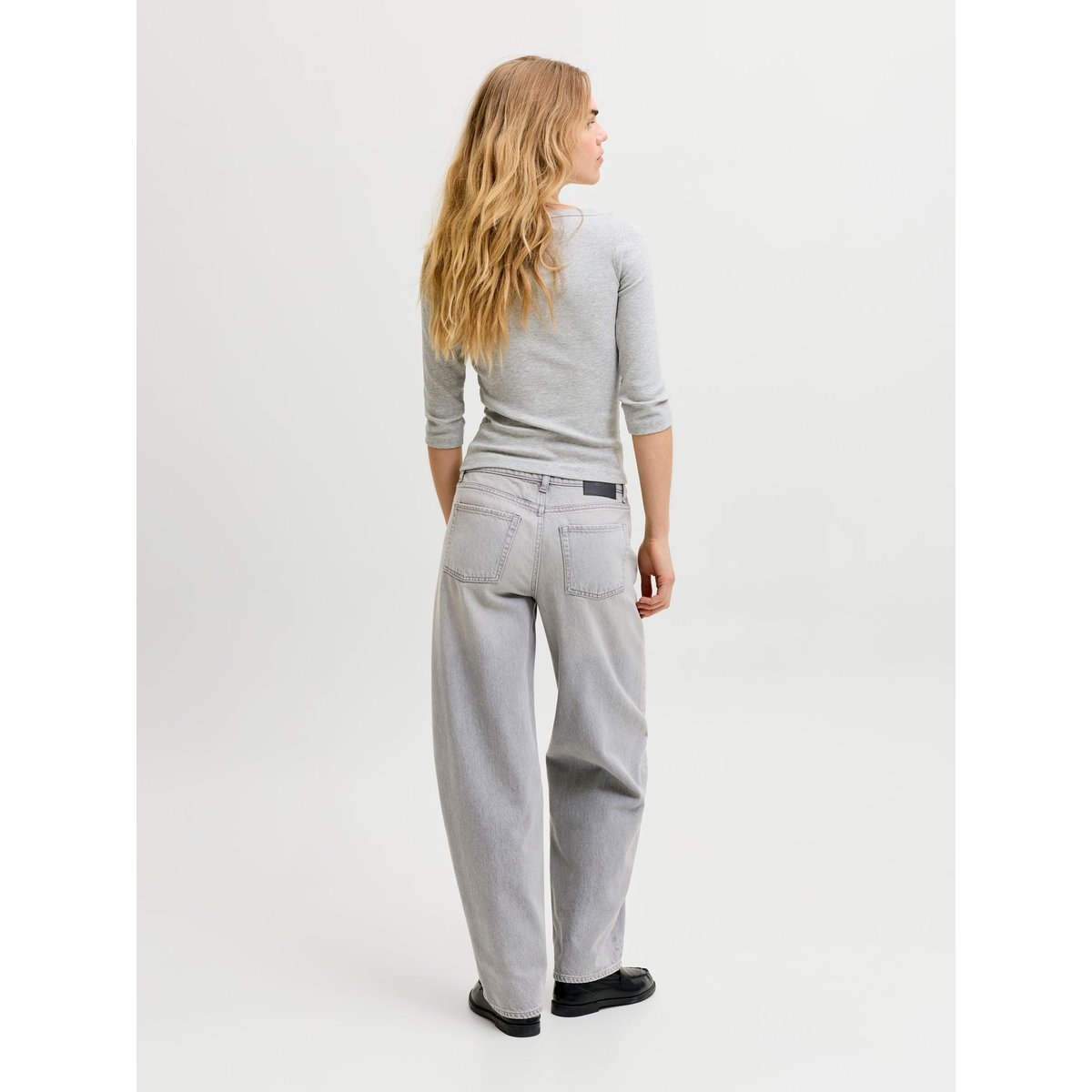 Jeans À Coupe Tonneau grey denim, JJXX