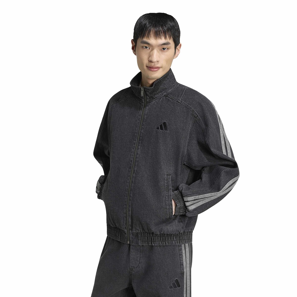 Veste denim, loose fit, STADIUM noir, ADIDAS SPORTSWEAR