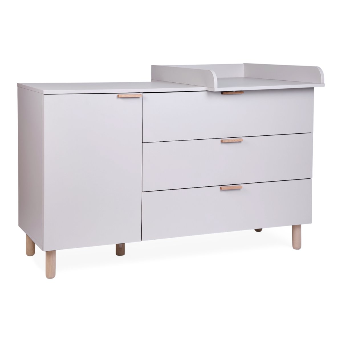 Commode à langer 3 tiroirs terre argile, CHILDHOME