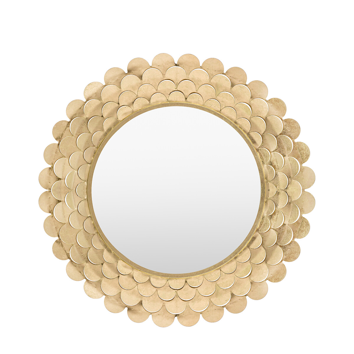 91cm Wiley Decorative Round Mirror in Gold gold-coloured, ÉDITÉ