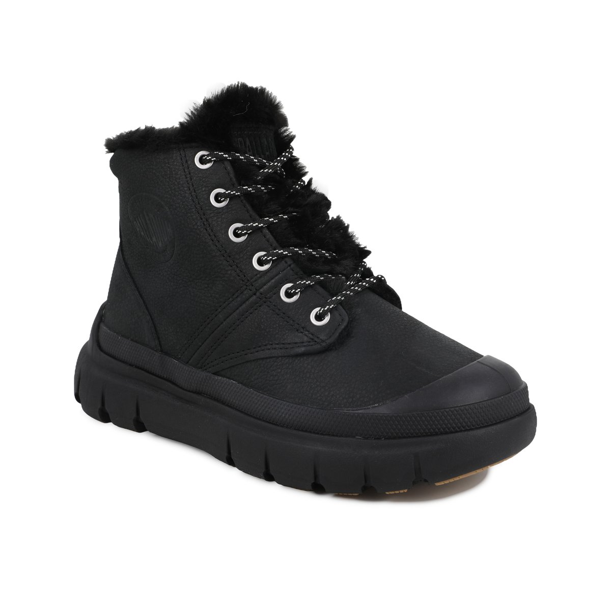 Baskets montantes en cuir PALLAPOP HI ZIP WL noir-black, PALLADIUM