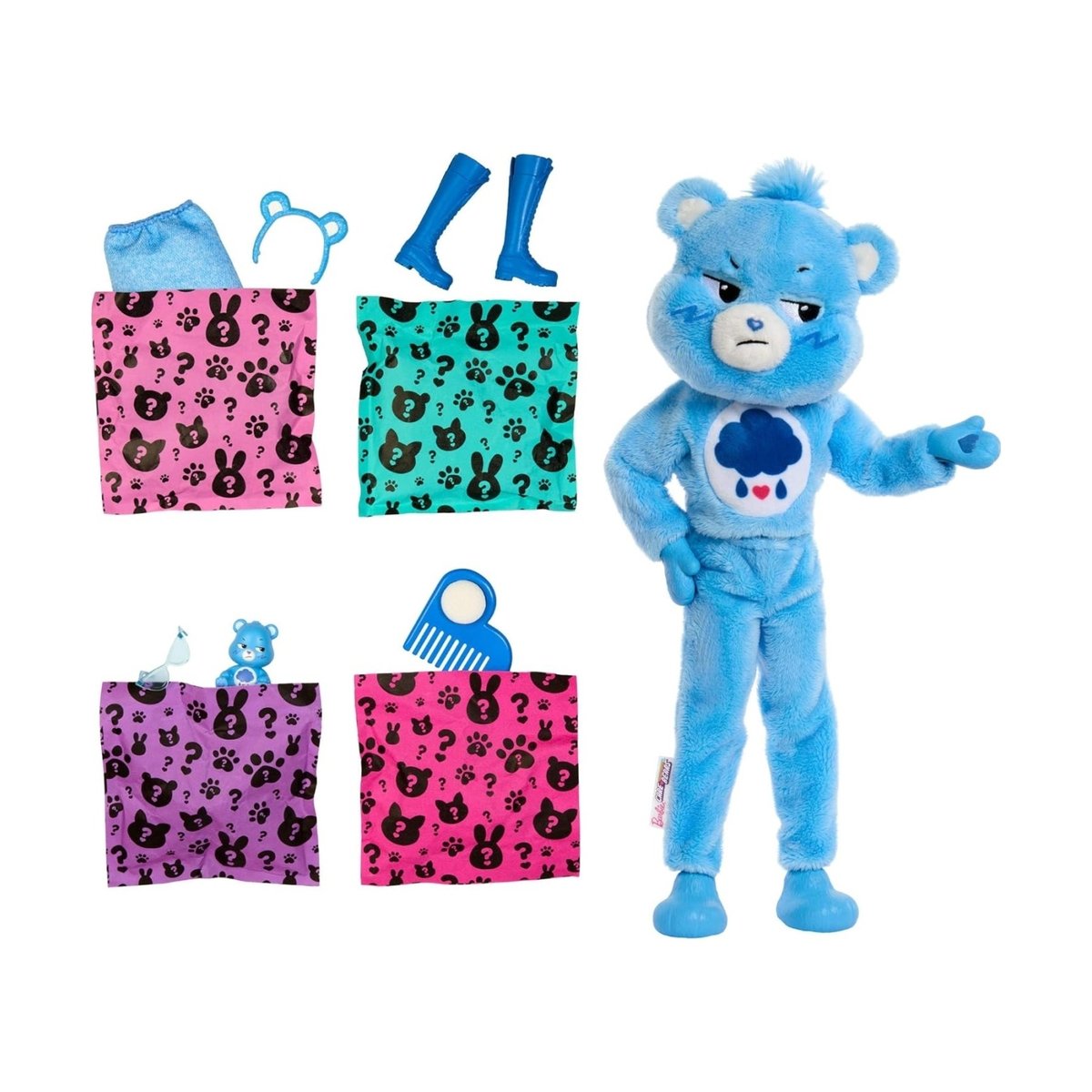 Poupée Cutie Reveal Bisounours bleu, MATTEL