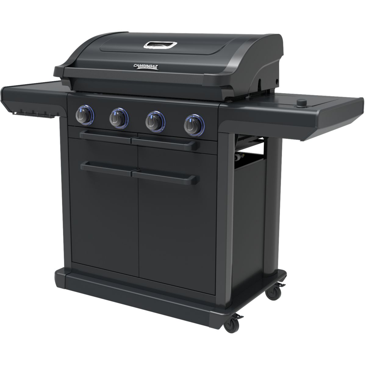 Barbecue gaz Onyx 4S noir 4 brûleurs sur chariot, 72x46 cm noir, CAMPINGAZ