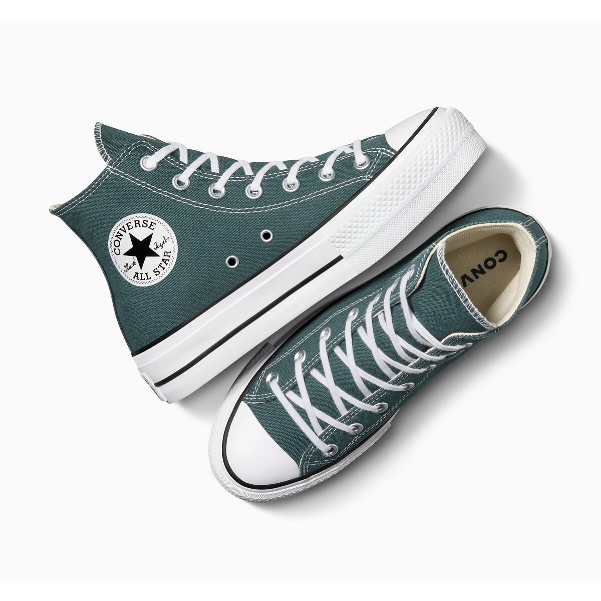 All Star Lift Hi Seasonal Colour Trainers dark green , CONVERSE