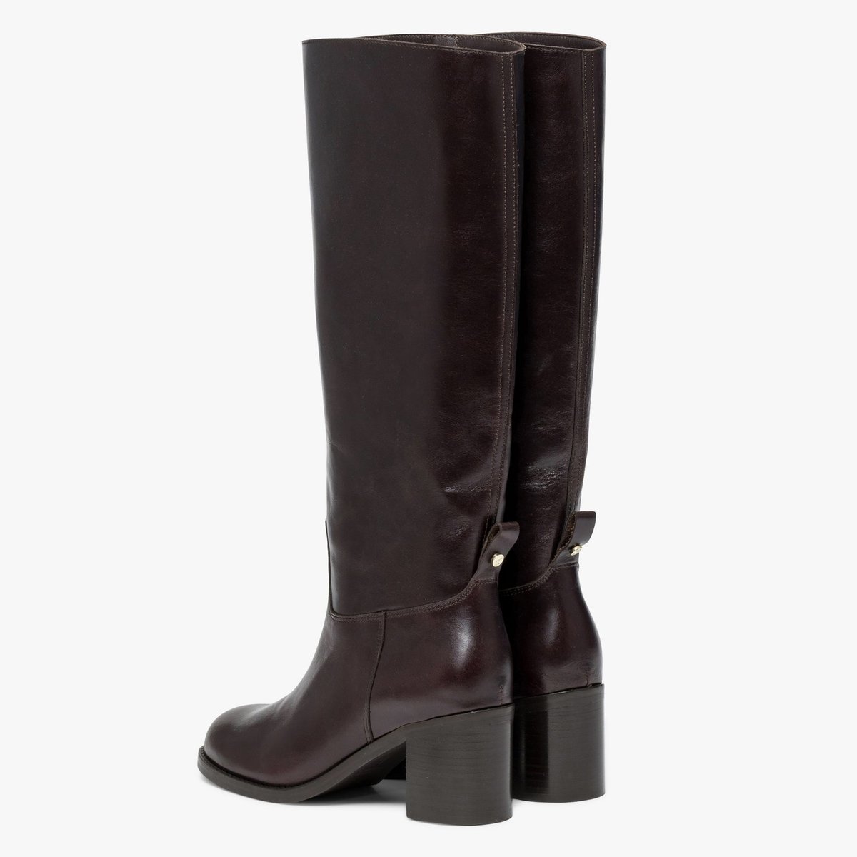 Botte À Talon en cuir FIONA marron marron fonce, BOCAGE