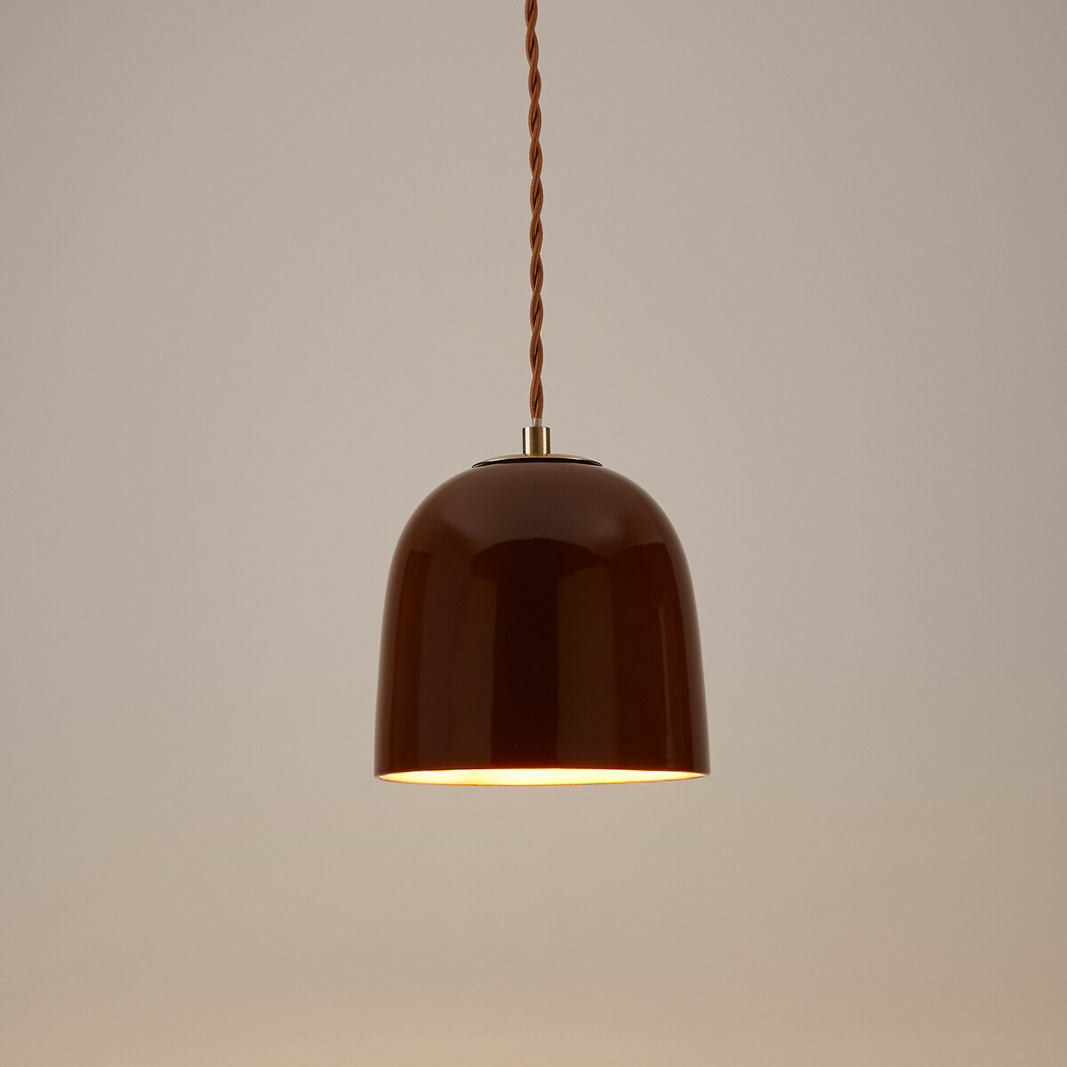 Suspension en céramique Ø15 cm, Nilana marron, LA REDOUTE INTERIEURS