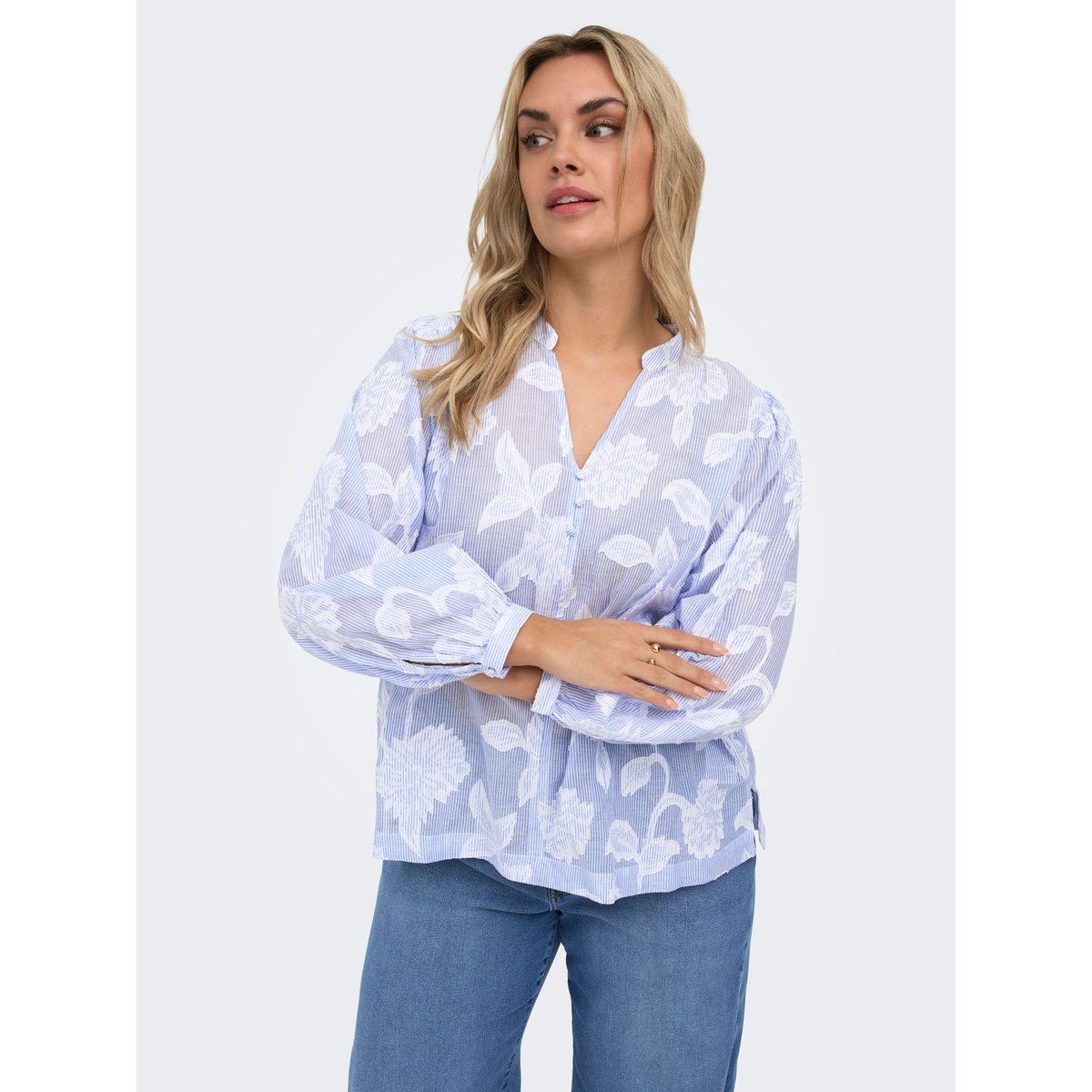 Chemise cashmere blue, ONLY CARMAKOMA