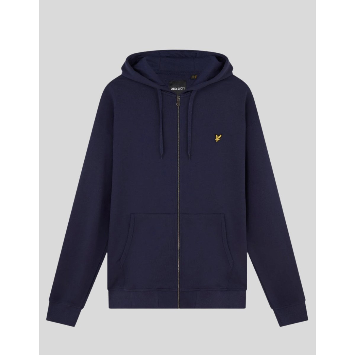 Sweat à capuche zippé bleu marine, LYLE & SCOTT