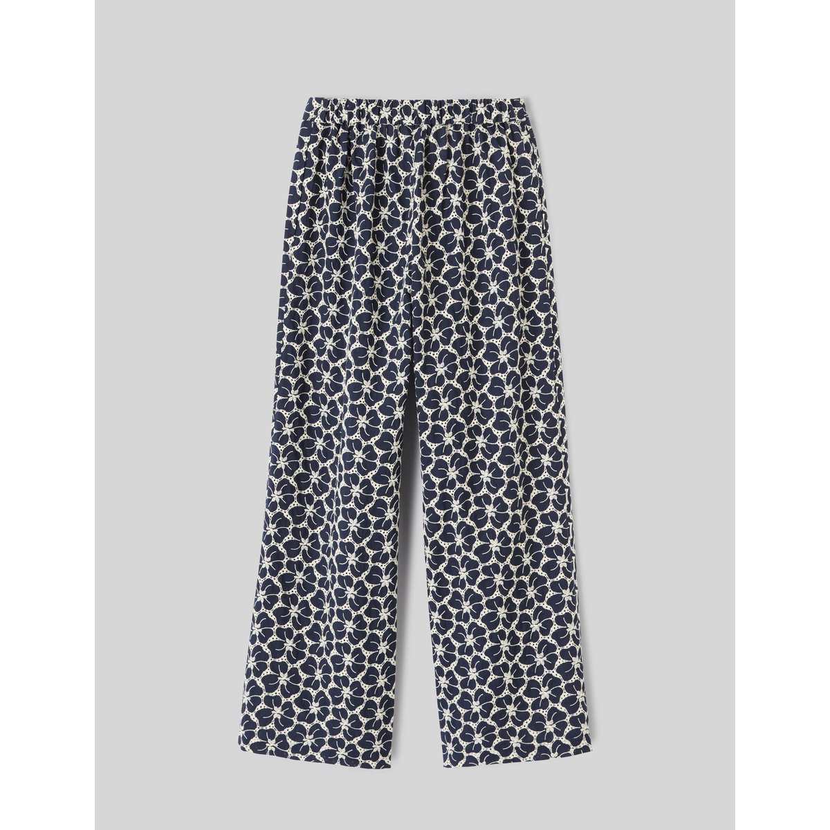 Pantalon brodé bleu foncé, BZB