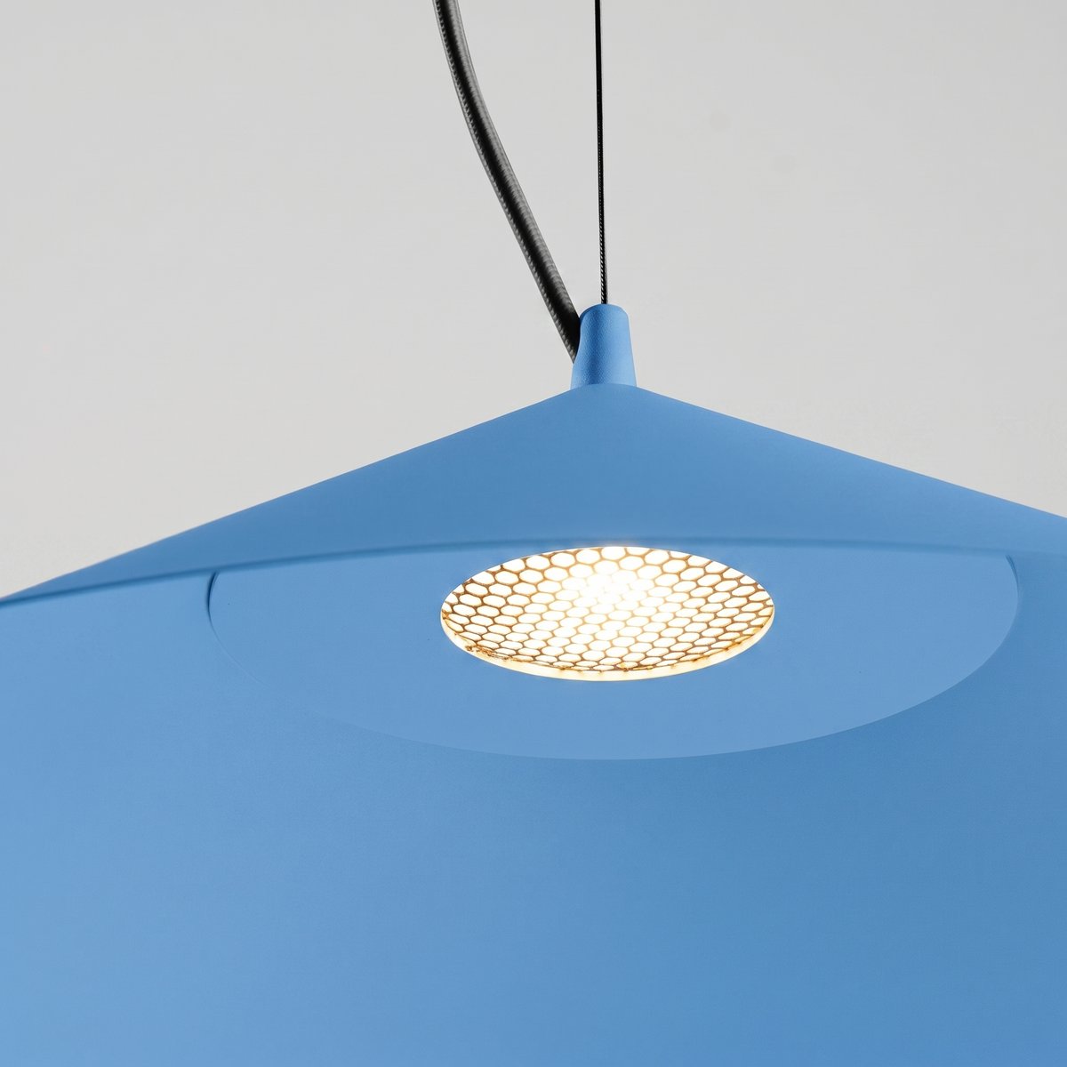 Suspension Acier Bleu LED 1 Fint bleu, EDEN