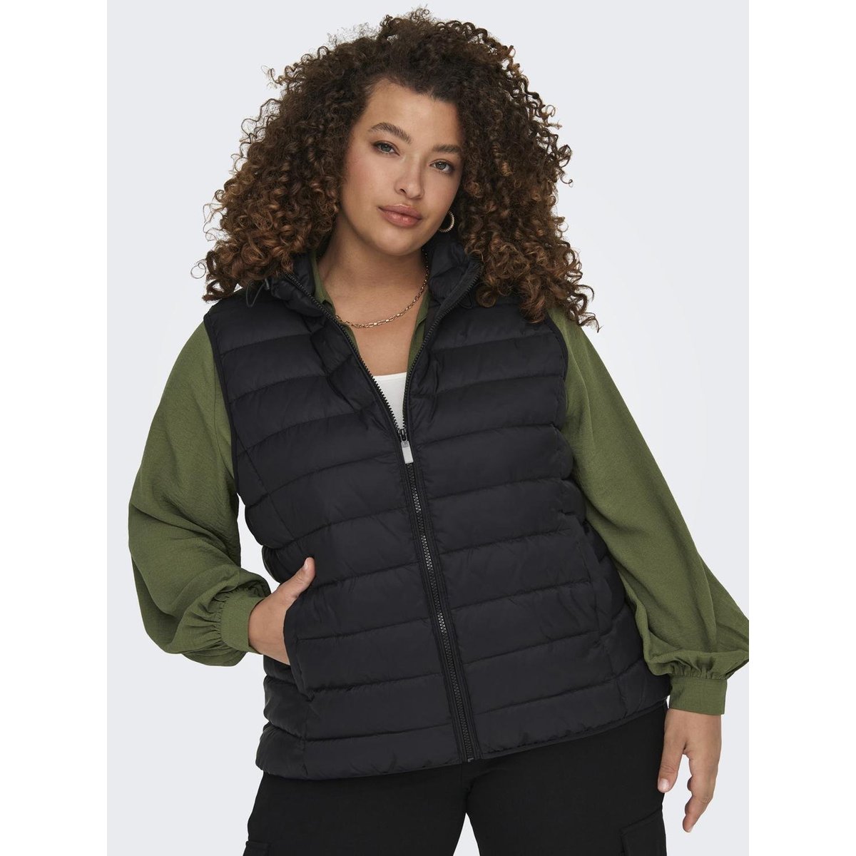 Gilet Matelassé noire - black, ONLY CARMAKOMA