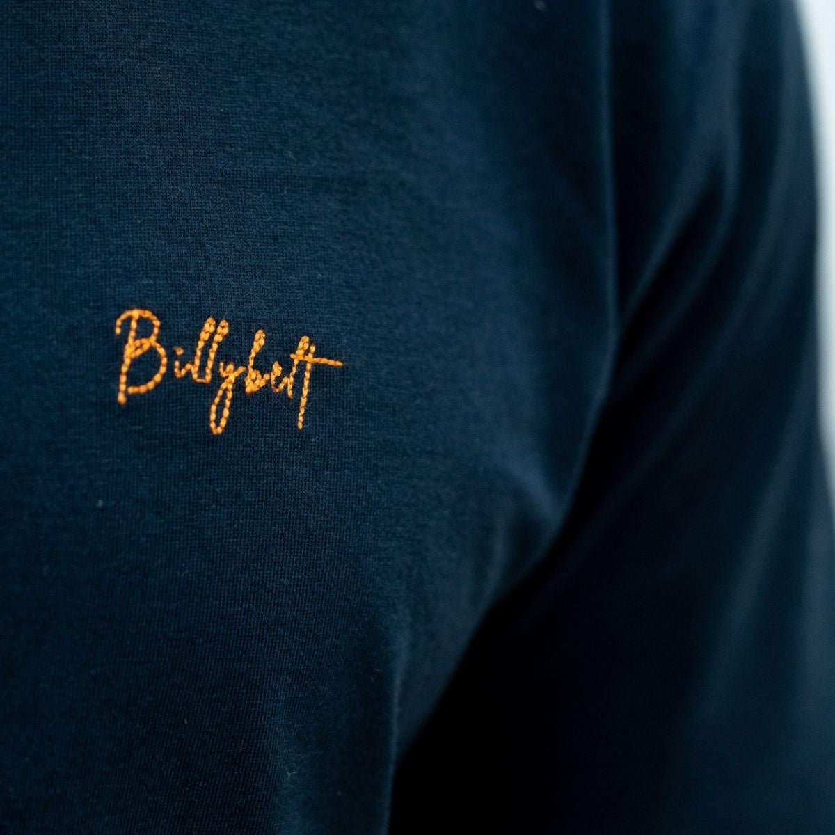 T-shirt 100% coton biologique VINTAGE bleu marine, BILLYBELT