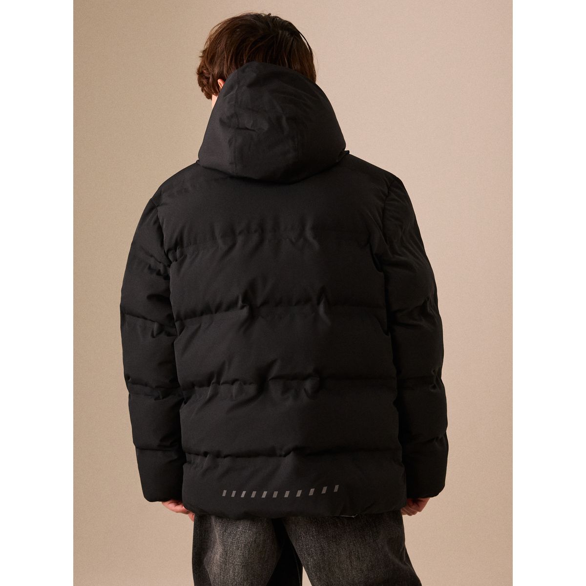 Manteau matelassé imperméable noir, NEXT