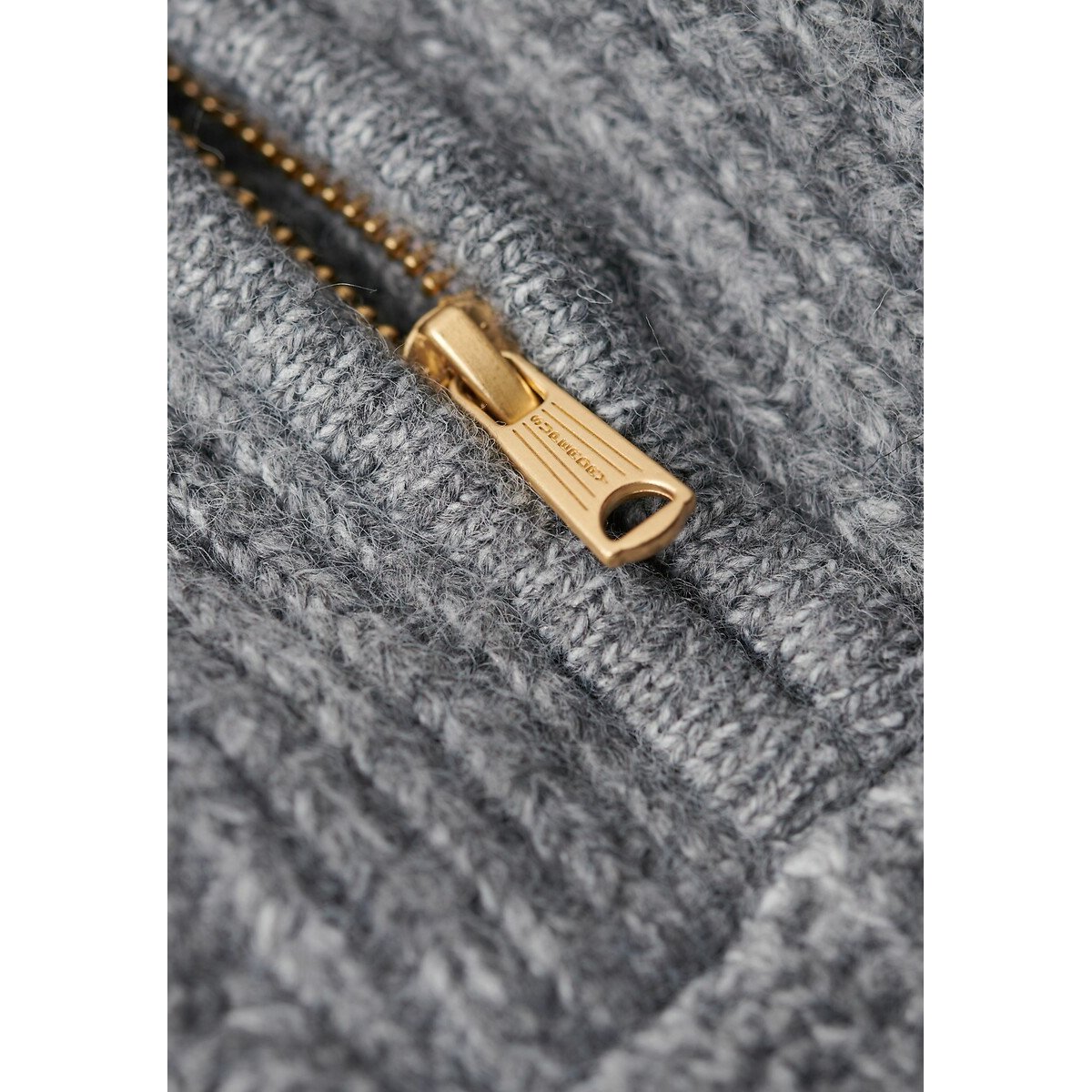 Pull camionneur Essential Zip Neck gris anthracite, SUPERDRY