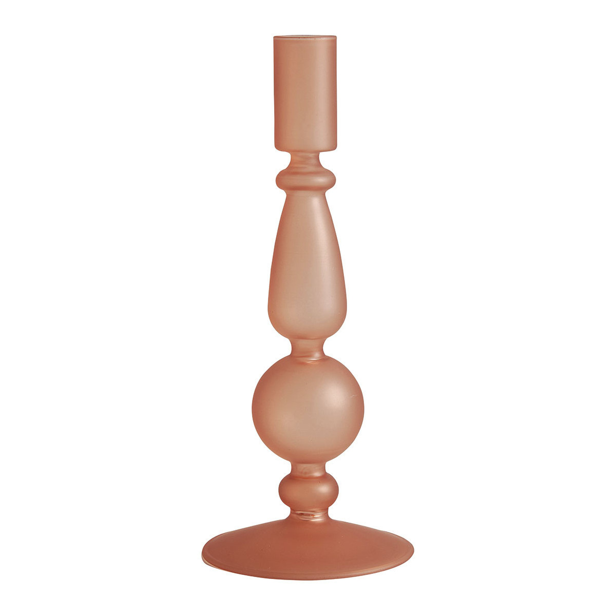Set de 3 bougeoirs rose givré rose, MATHILDE M