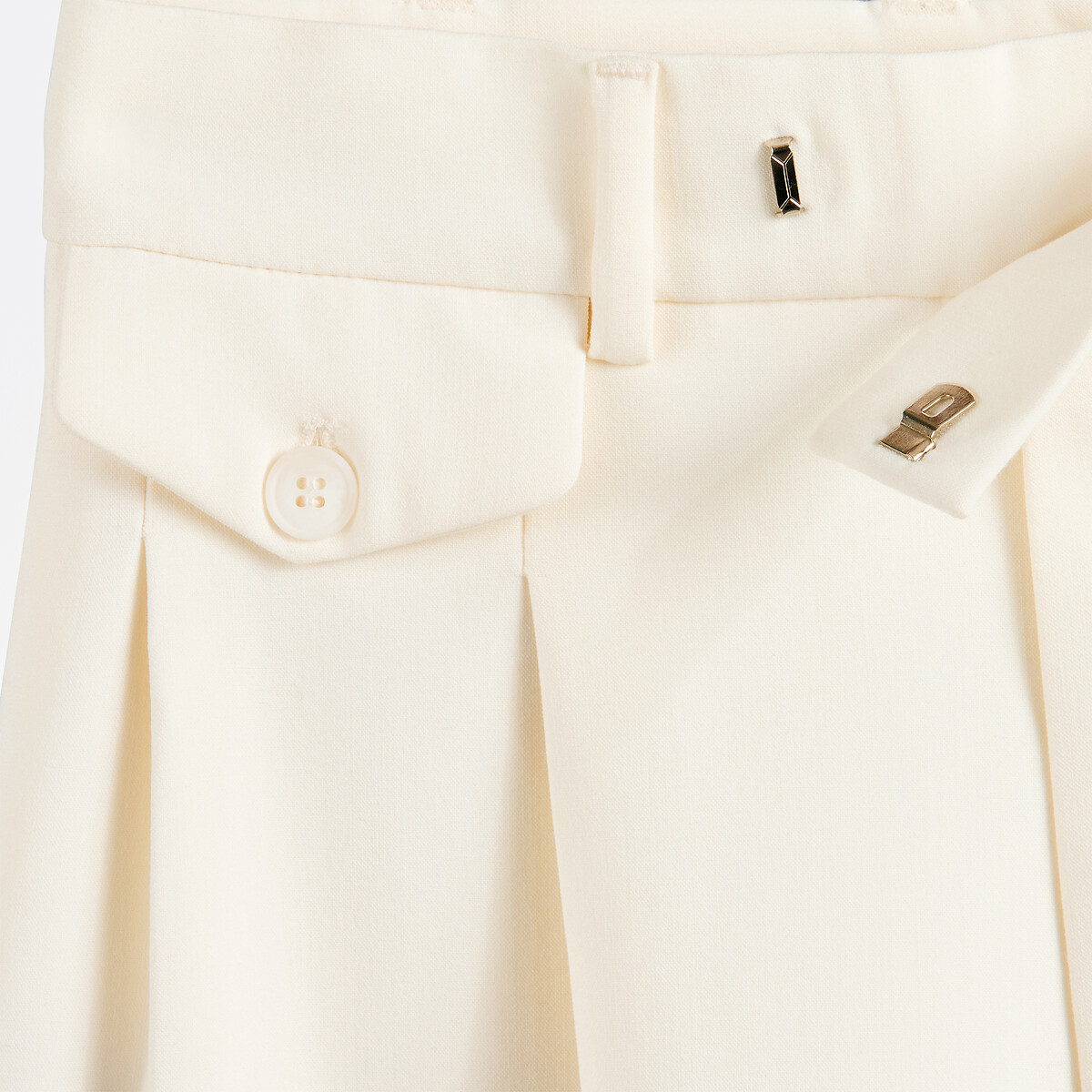 Unisex Wide Leg Trousers with High Waist ecru , ALAN CLERC X LA REDOUTE