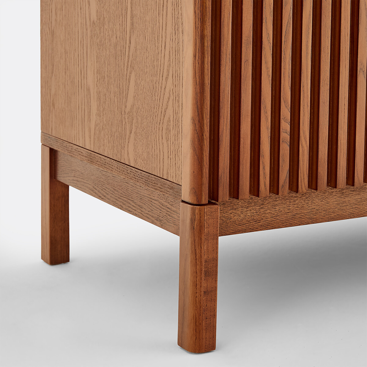 TV-meubel met 3 deuren 160 cm NEOTTIE notenhout tint, LA REDOUTE INTERIEURS
