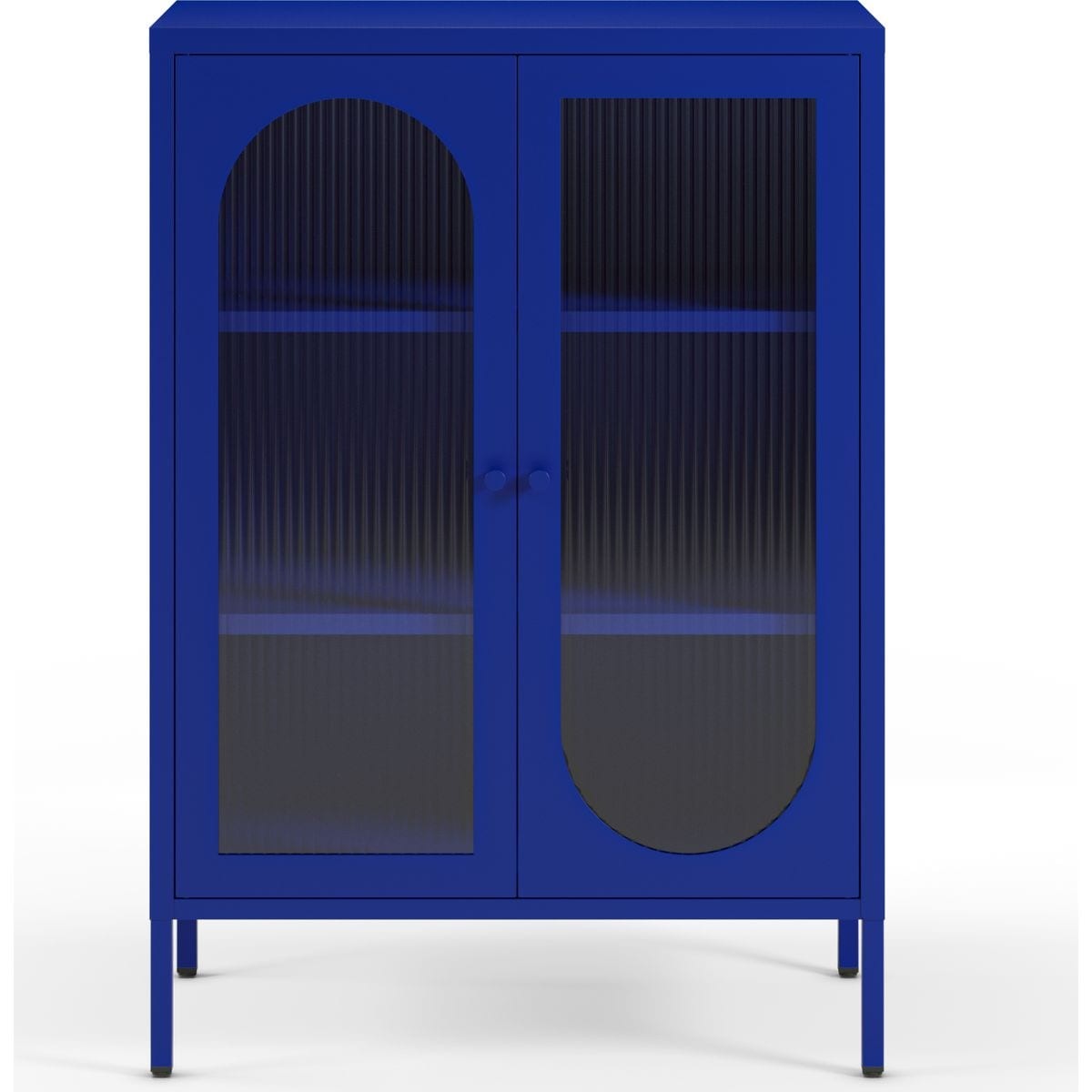 Buffet 2 portes en métal - YSIA bleu électrique, HOMIFAB