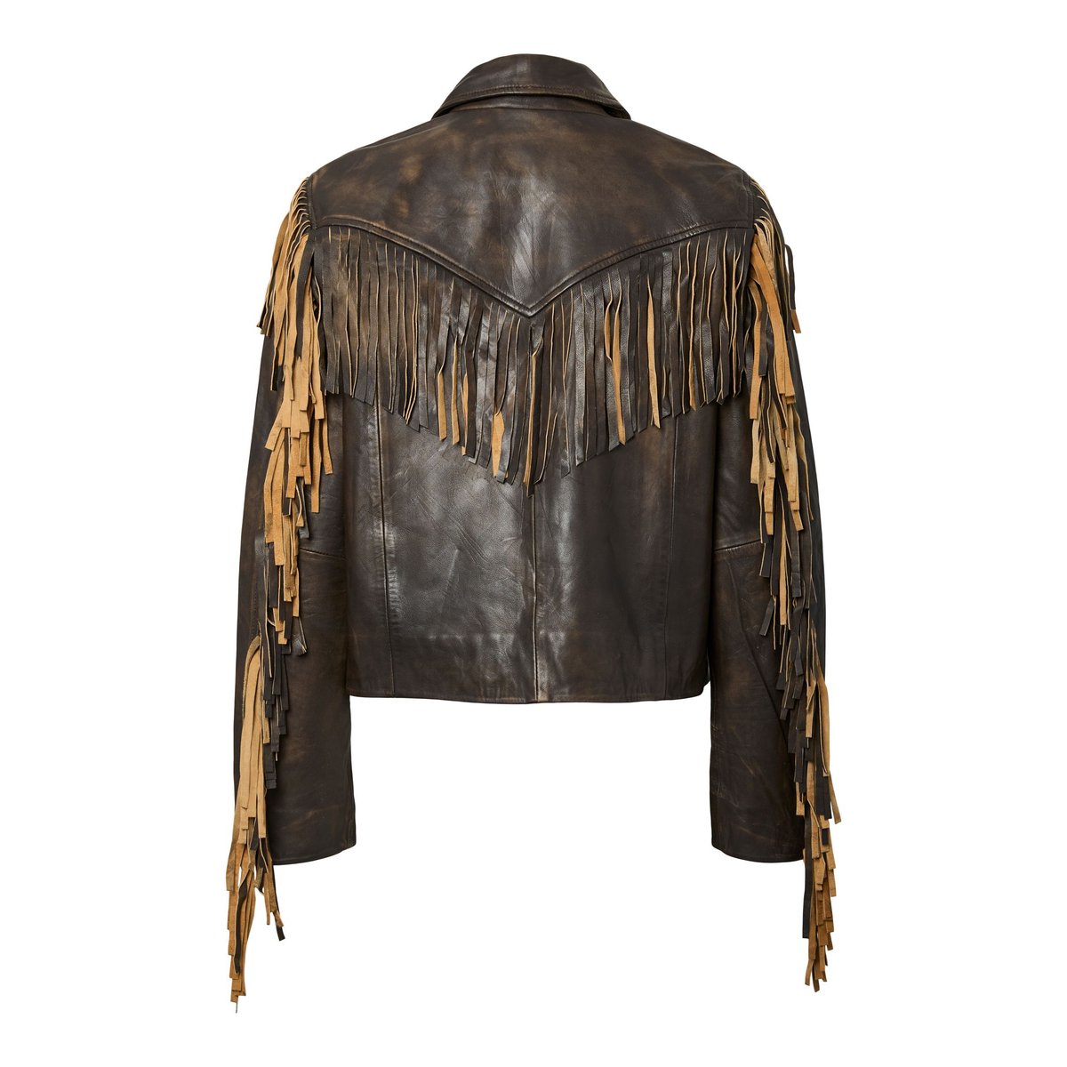 Veste En Cuir deep mahogany, YAS