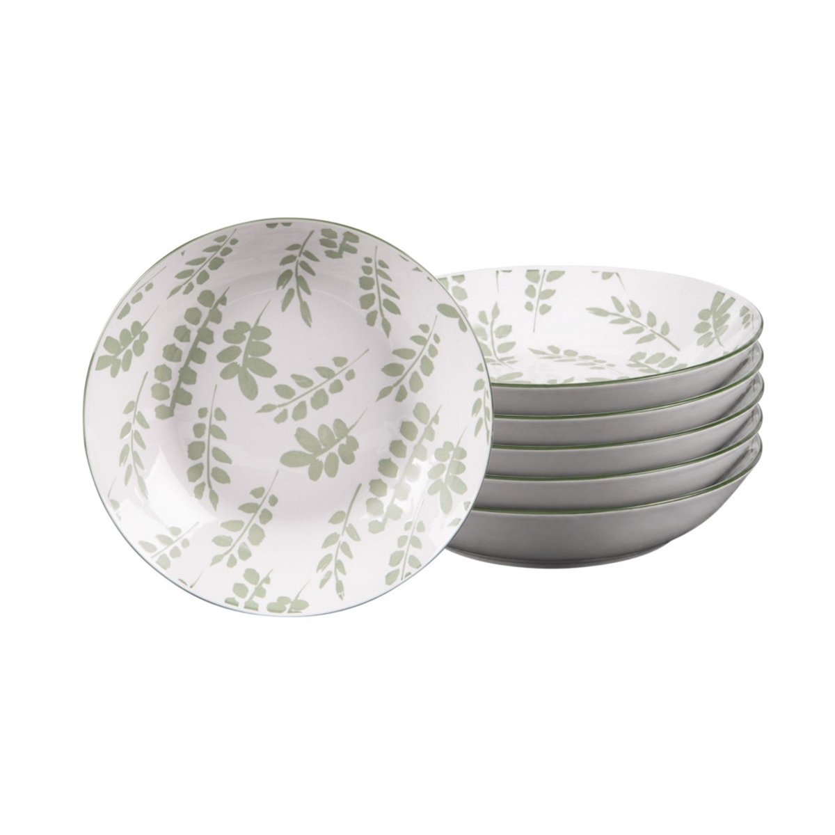 Assiette creuse 20 cm Episia (lot de 6) - EPISIA vert, TABLE PASSION